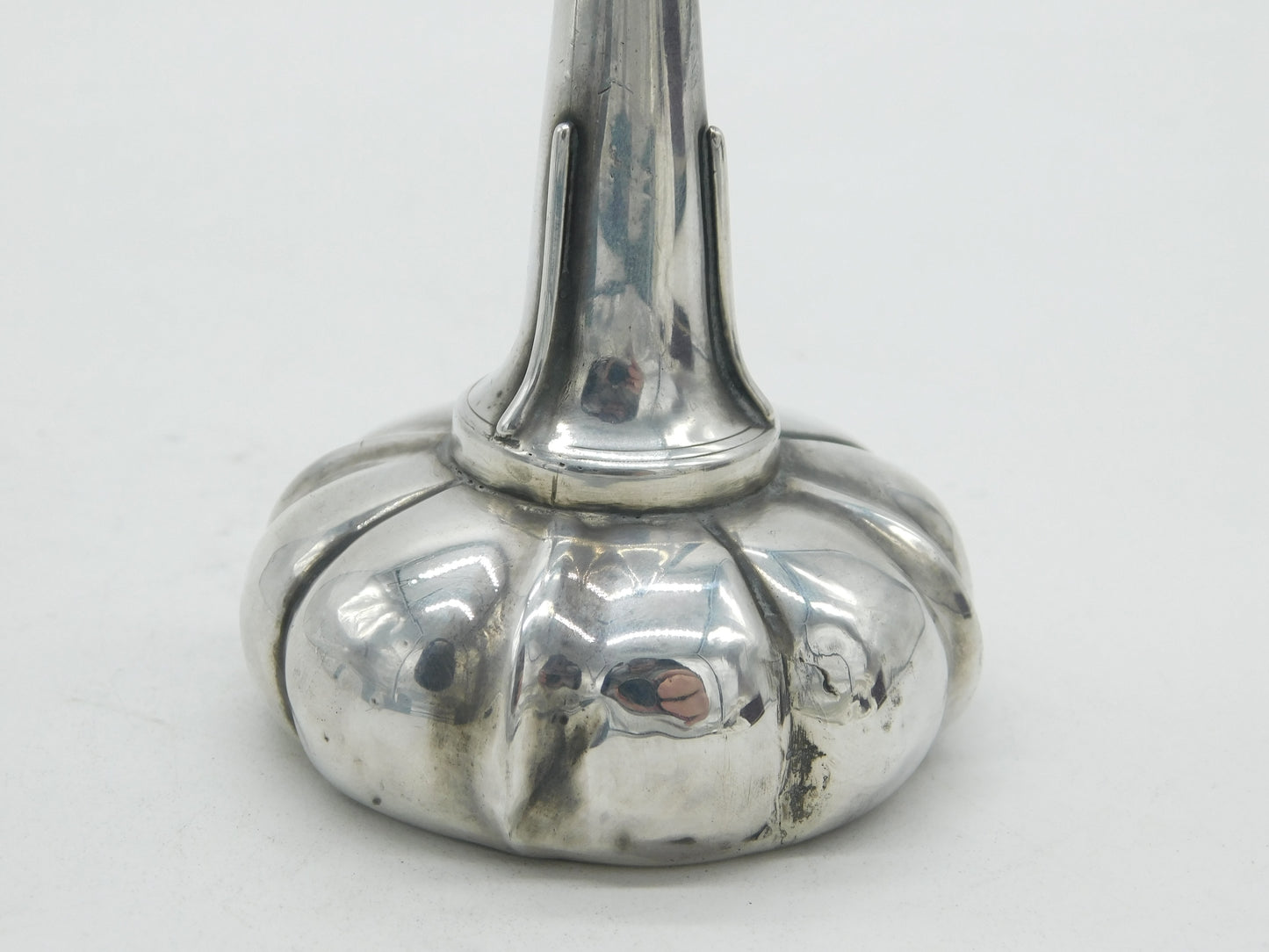 George III Sterling Silver Melon Form Wine Funnel Antique c1800
