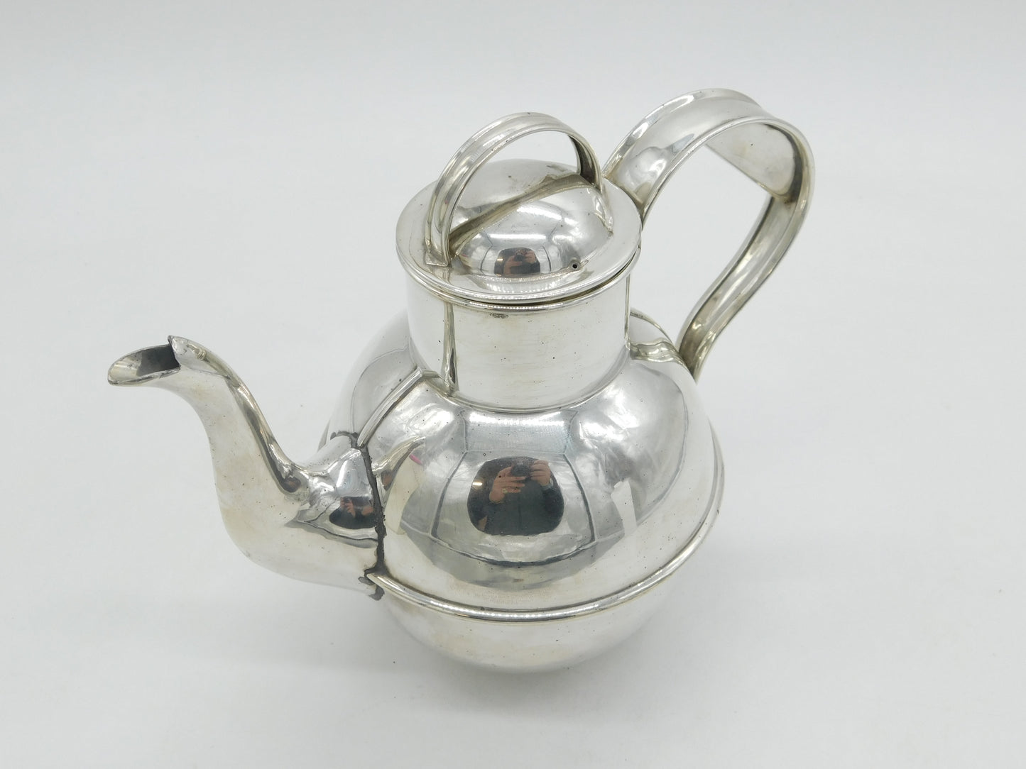 Victorian Silver Plated Novelty Guernsey Can Two Pint Teapot Antique c1890