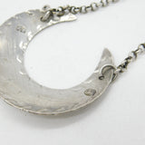 Hester Bateman Georgian Sterling Silver 'Madeira' Crescent Form Decanter Label