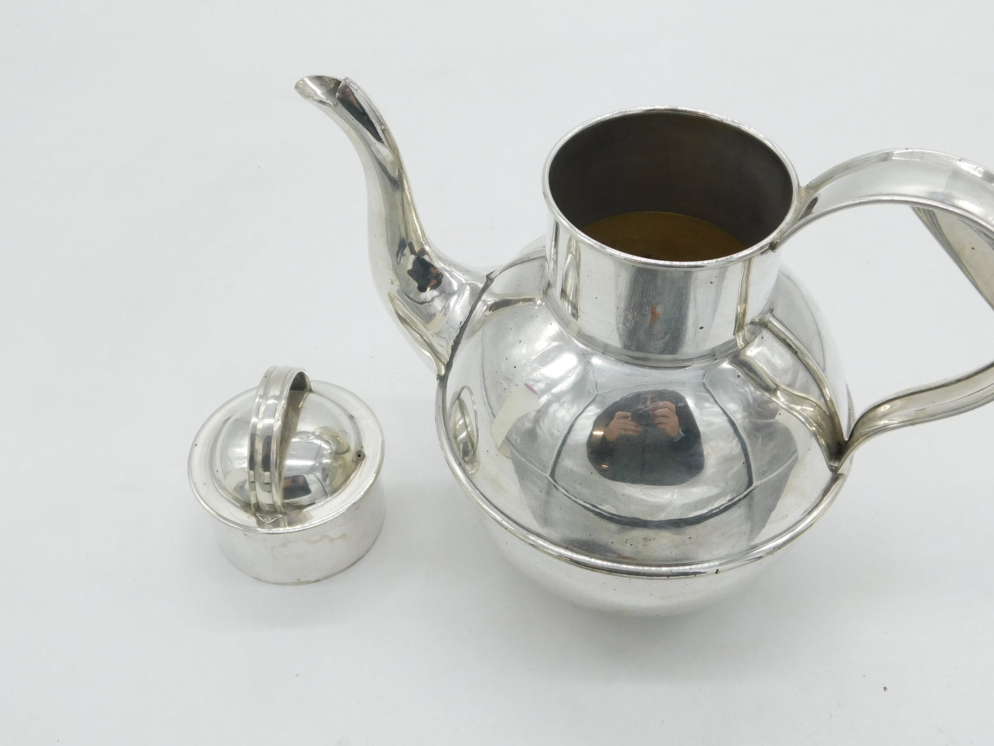 Victorian Silver Plated Novelty Guernsey Can Two Pint Teapot Antique c1890