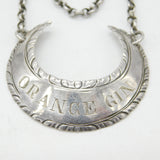 Hester Bateman Georgian Sterling Silver 'Orange Gin' Decanter Label c1770