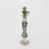 Victorian Large Sterling Silver 'Ver Non Semper Viret' Vernon Heraldic Seal 1894