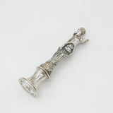 Victorian Large Sterling Silver 'Ver Non Semper Viret' Vernon Heraldic Seal 1894