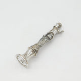 Victorian Large Sterling Silver 'Ver Non Semper Viret' Vernon Heraldic Seal 1894