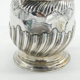 George III Sterling Silver Baluster Coffee Pot Rattan Handle Antique 1771 London