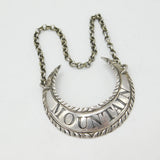 Hester Bateman Georgian Sterling Silver 'Mountain' Wine Decanter Label c1770