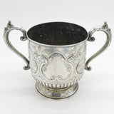 Victorian Sterling Silver Floral Sporting Trophy Cup Antique 1887 Sheffield