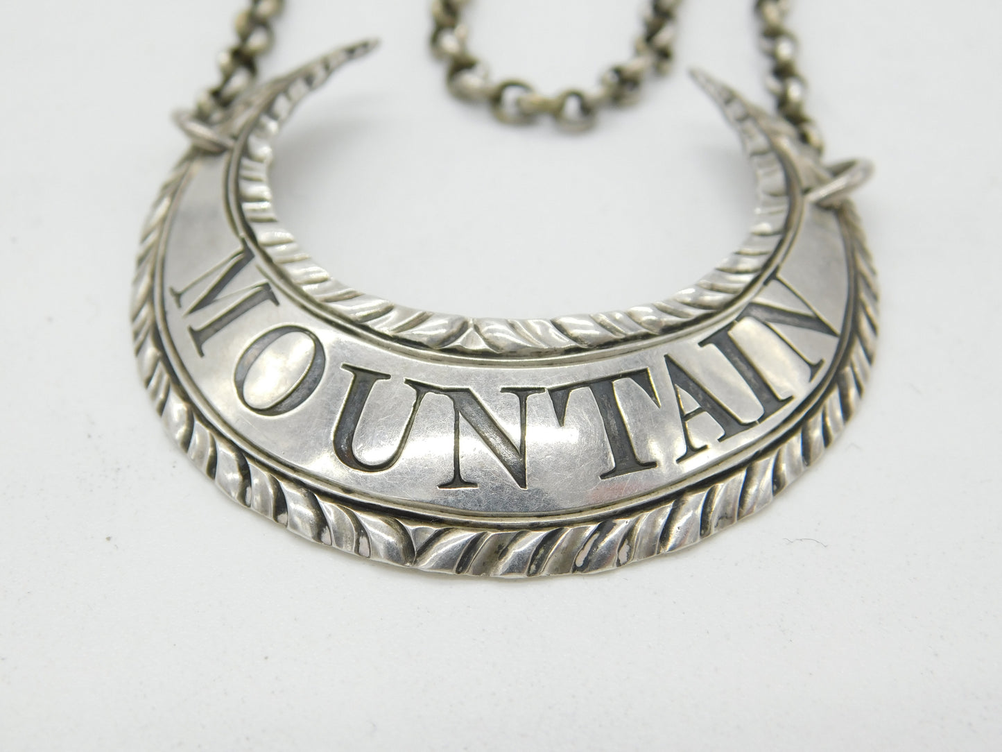 Hester Bateman Georgian Sterling Silver 'Mountain' Wine Decanter Label c1770