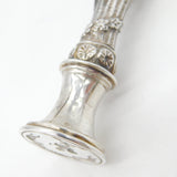 Victorian Large Sterling Silver 'Ver Non Semper Viret' Vernon Heraldic Seal 1894