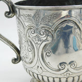 Victorian Sterling Silver Floral Sporting Trophy Cup Antique 1887 Sheffield
