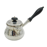 George IV Sterling Silver & Wooden Brandy Warming Pan Antique 1824 London