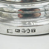 George III Pair of Sterling Silver Table Candlesticks Antique 1816 Sheffield