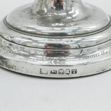 George III Pair of Sterling Silver Table Candlesticks Antique 1816 Sheffield