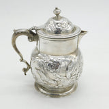 George II Sterling Silver Swallow Bird Pattern Coffee Pot Antique 1744 London