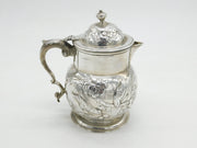 George II Sterling Silver Swallow Bird Pattern Coffee Pot Antique 1744 London