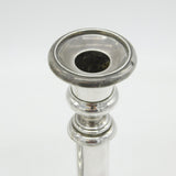George III Pair of Sterling Silver Table Candlesticks Antique 1816 Sheffield