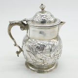 George II Sterling Silver Swallow Bird Pattern Coffee Pot Antique 1744 London