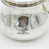 George IV Sterling Silver & Wooden Brandy Warming Pan Antique 1824 London