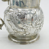 George II Sterling Silver Swallow Bird Pattern Coffee Pot Antique 1744 London