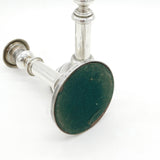 George III Pair of Sterling Silver Table Candlesticks Antique 1816 Sheffield