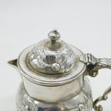 George II Sterling Silver Swallow Bird Pattern Coffee Pot Antique 1744 London