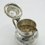 George II Sterling Silver Swallow Bird Pattern Coffee Pot Antique 1744 London