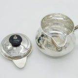 George IV Sterling Silver & Wooden Brandy Warming Pan Antique 1824 London