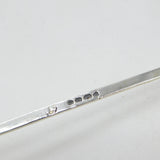 Victorian Sterling Silver & Cut Glass Cayenne Pepper Pot with Spoon Antique 1853 London