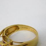 9ct Yellow Gold, Amethyst & Tourmaline Set Dress Ring Vintage 2005 Birmingham