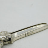Sterling Silver Regency Pattern Novelty Grape Scissors Vintage 1968 London