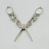 Sterling Silver Regency Pattern Novelty Grape Scissors Vintage 1968 London