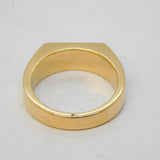 9ct Yellow Gold, Blue, Yellow & Clear Diamond Dress Ring Vintage Birmingham