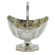 George III Sterling Silver Floral Decorated Sugar Bowl Antique 1799 London