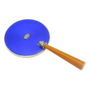 Sterling Silver & Enamel Royal Navy Travelling Dress Mirror Antique Art Deco