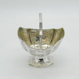 George III Sterling Silver Floral Decorated Sugar Bowl Antique 1799 London
