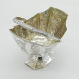 George III Sterling Silver Floral Decorated Sugar Bowl Antique 1799 London