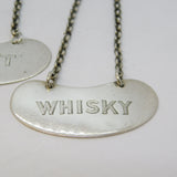 Harrods Ltd Set of Sterling Silver Decanter Labels Antique 1936 London Art Deco