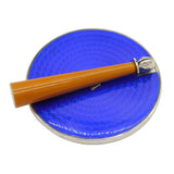 Sterling Silver & Enamel Royal Navy Travelling Dress Mirror Antique Art Deco