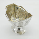 George III Sterling Silver Floral Decorated Sugar Bowl Antique 1799 London