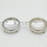 A.E Jones Pair of Sterling Silver Arts & Crafts Dishes Antique 1935 Birmingham