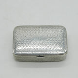 George III Sterling Silver Dotted Pattern Snuff Box Antique 1798 London