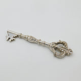 Victorian Large Silver Plated Ornate Cathedral Or City Key Antique c1880