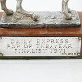 Cast Sterling Silver 'Daily Express Pup of the Year 1971' Trophy Vintage London