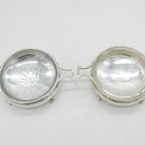 A.E Jones Pair of Sterling Silver Arts & Crafts Dishes Antique 1935 Birmingham
