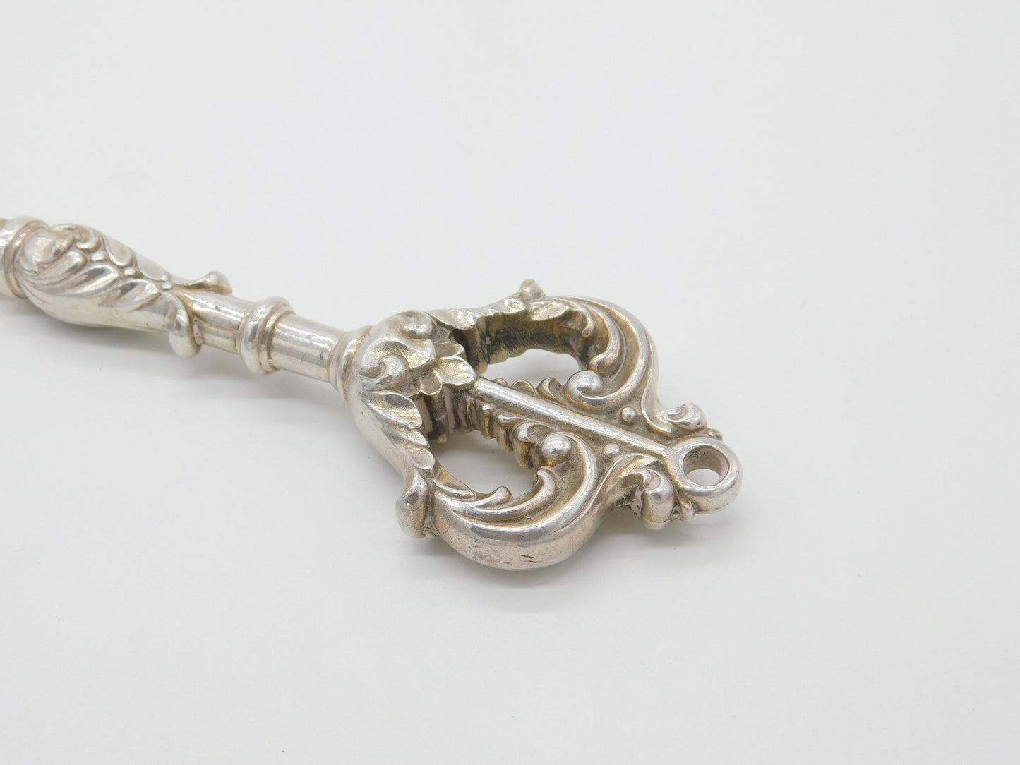 Victorian Large Silver Plated Ornate Cathedral Or City Key Antique c1880