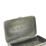 George III Sterling Silver Dotted Pattern Snuff Box Antique 1798 London
