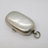 Edwardian Sterling Silver Double Sovereign Case Fob Antique 1908 Birmingham