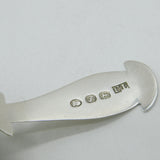 George III Sterling Silver Wide Bowl Floral Tea Caddy Spoon Antique 1813 London