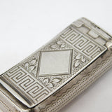 George III Sterling Silver Floral Snuff Box Antique 1807 Birmingham J. Willmore