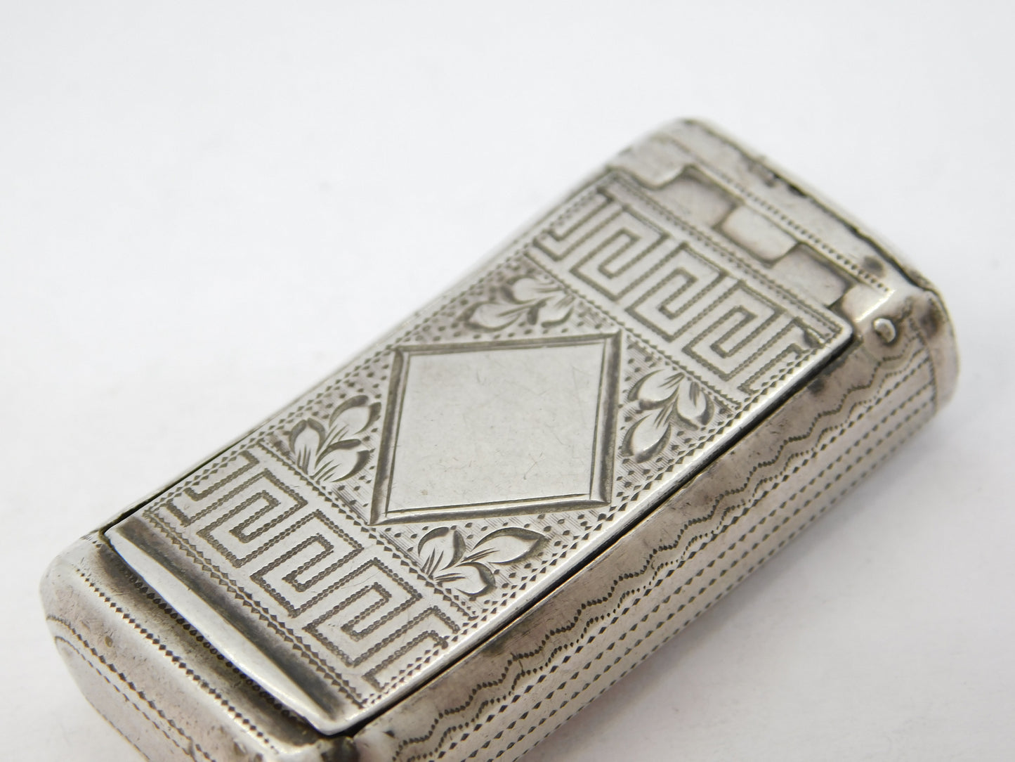 George III Sterling Silver Floral Snuff Box Antique 1807 Birmingham J. Willmore